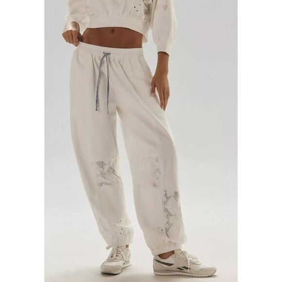 Daily Practice Rhythmic Lace Mesh Sweatpants M - Picture 1 of 4